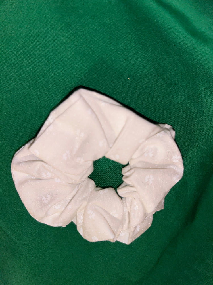 White scrunchie