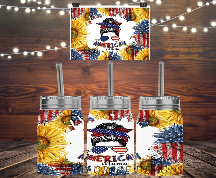 American mama mason jar
