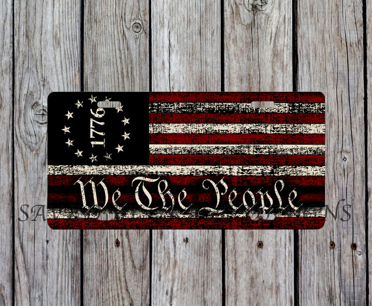 We the people license plate