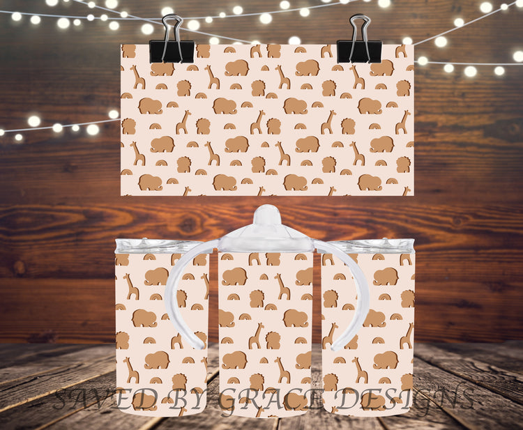 wooden animals Sippy cup