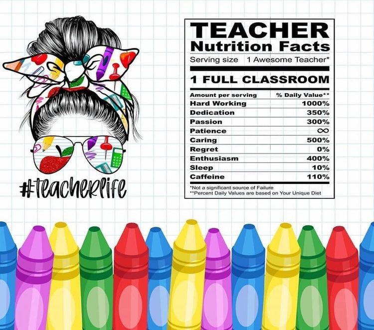 Teacher life sublimation tumbler