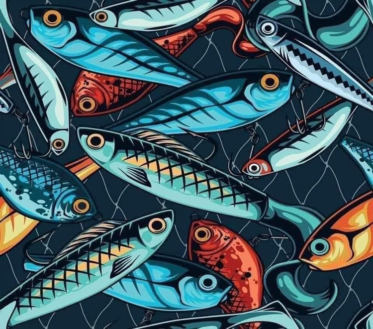 fishing lure sublimation tumber