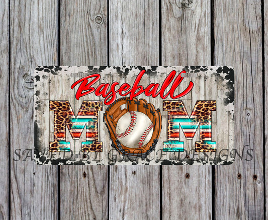 Baseball mom license plate