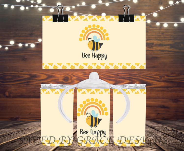 Bee happy sippy cup