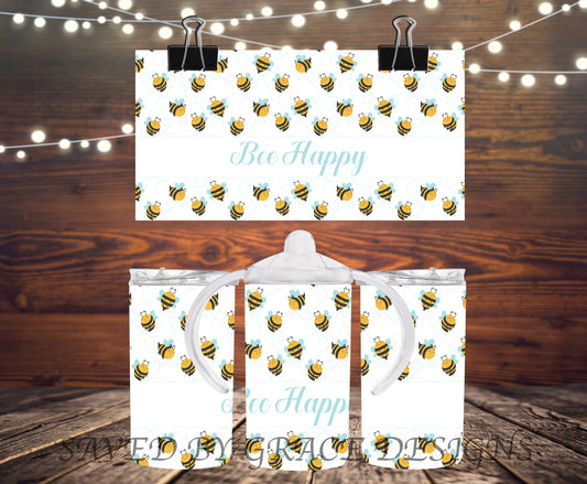 Bee happy sippy cup