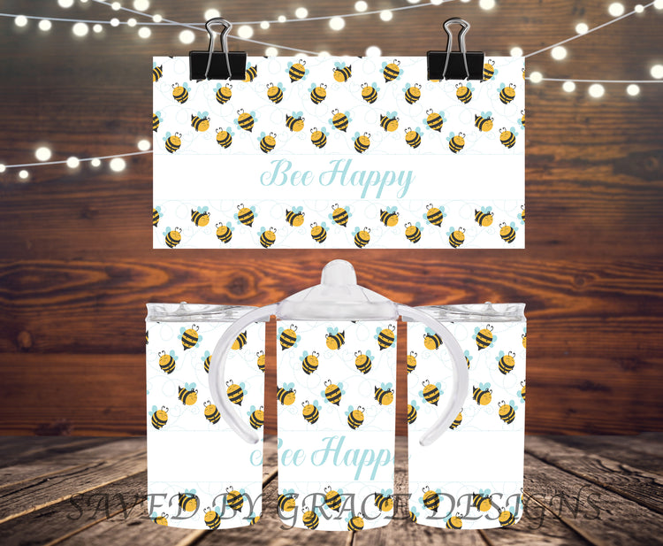 Bee happy sippy cup