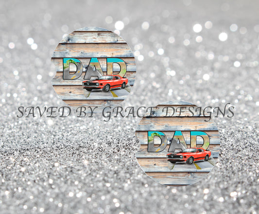 Dad car coasters