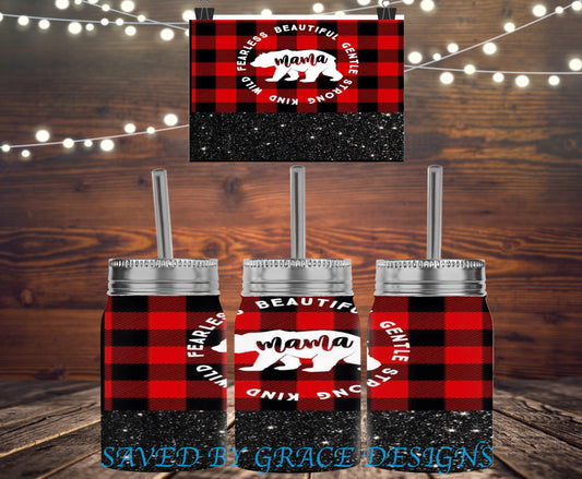 mama bear mason jar