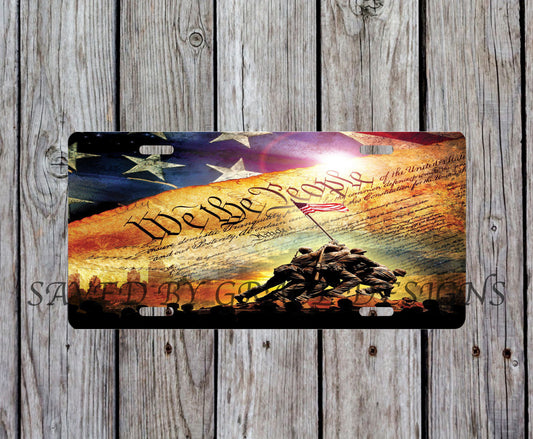 We the people license plate