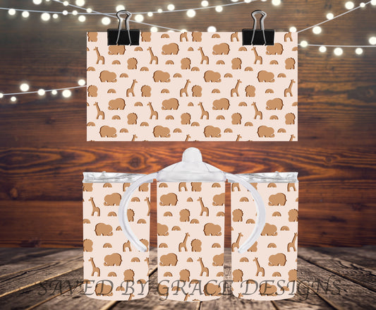 wooden animals Sippy cup