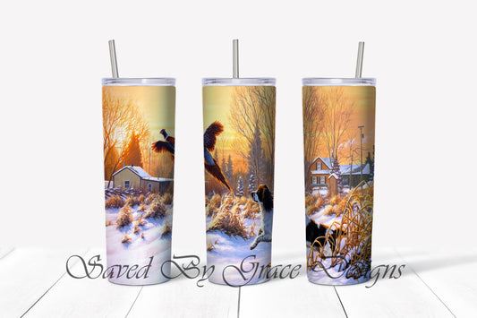 Farm dog sublimation tumbler