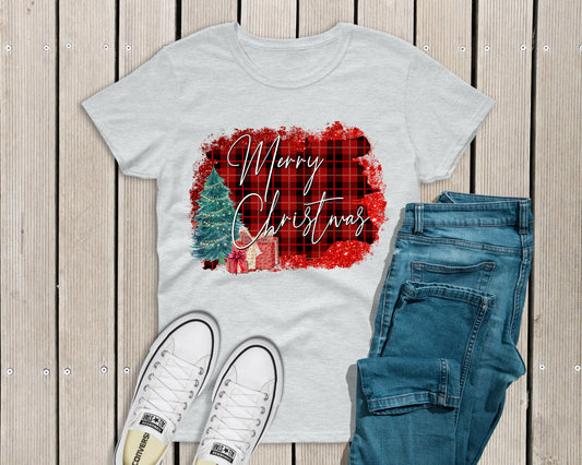 Merry christmas plaid