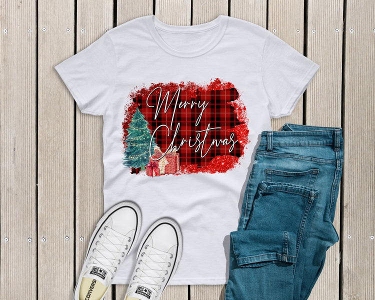 Merry christmas plaid