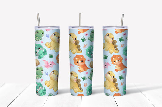 baby dinosaurs sublimation tumbler