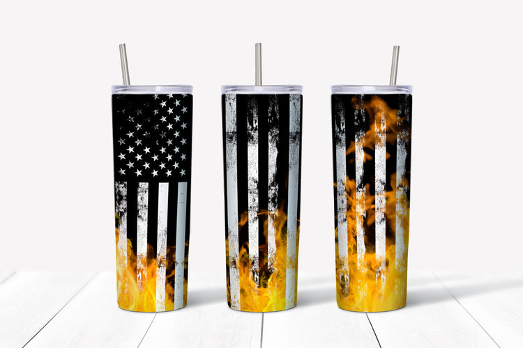 Firefighter sublimation tumbler
