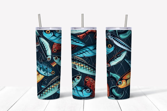 fishing lure sublimation tumber