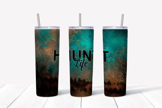 Hunt life sublimation tumbler