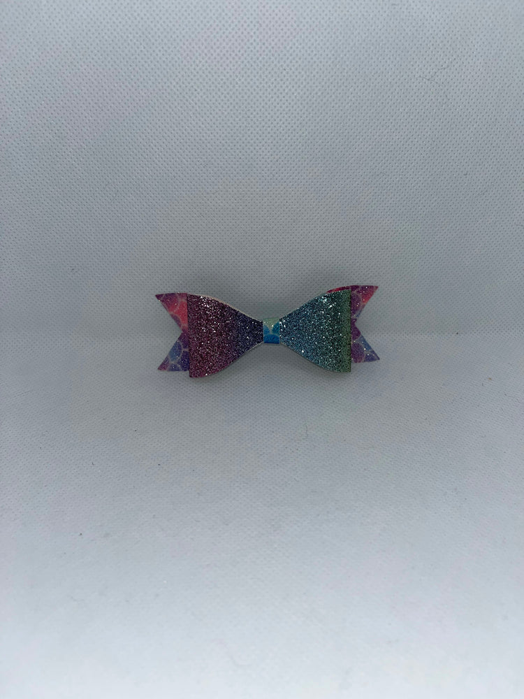 Mermaid Faux leather bow