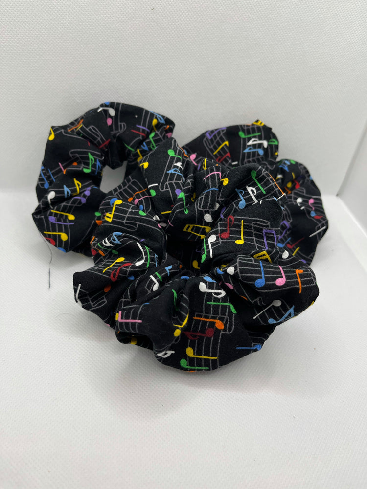 Music note hair scrunchie