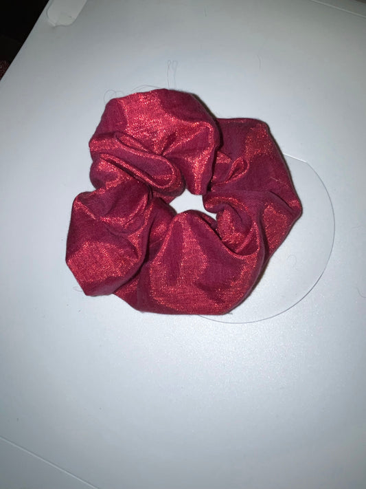 Red hair scrunchie