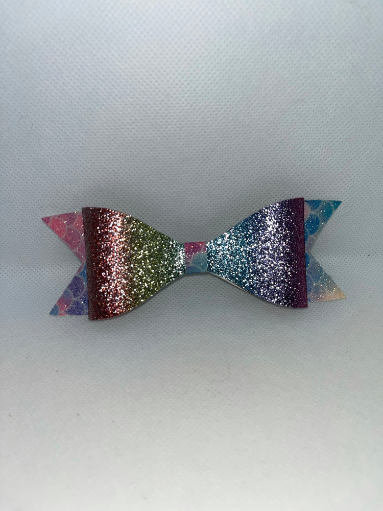 Mermaid Faux leather bow