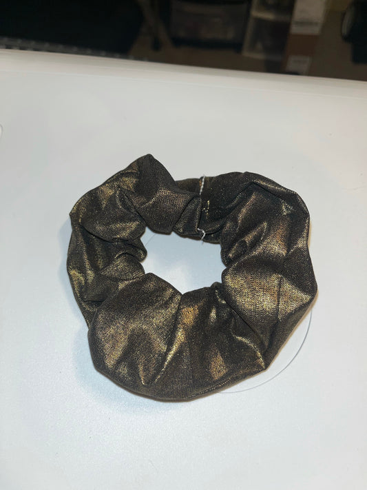 Bronze hair scrunchie