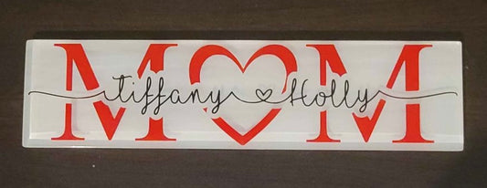 Custom mother’s plaque