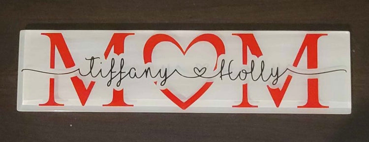Custom mother’s plaque
