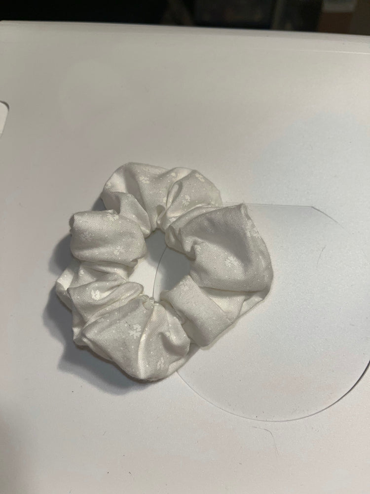 White or black hair Scrunchies