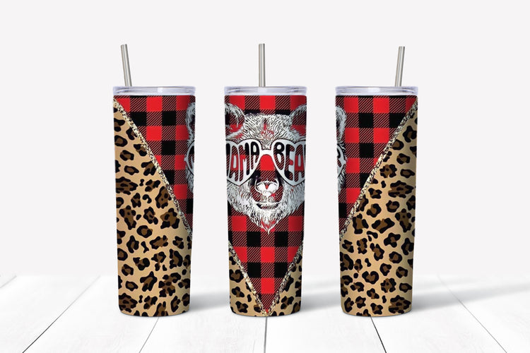 Mama bear sublimation tumbler