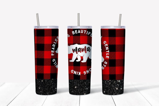 Mama bear sublimation tumbler