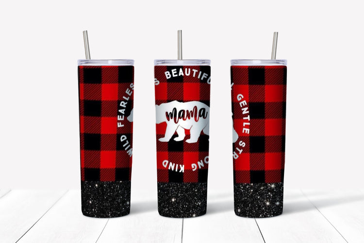 Mama bear sublimation tumbler