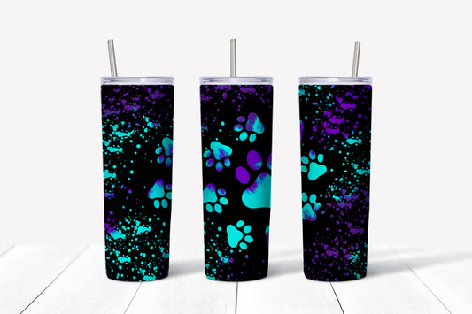 pawprint sublimation tumbler