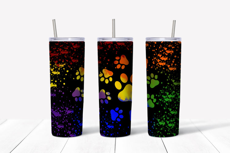 pawprint sublimation tumbler