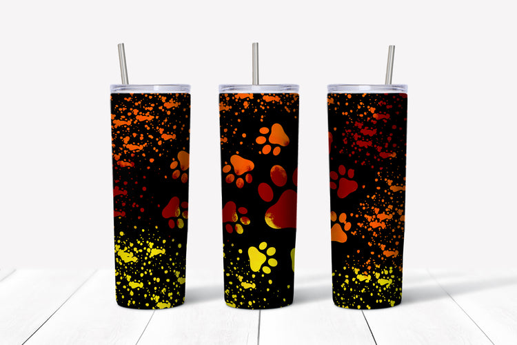 pawprint sublimation tumbler