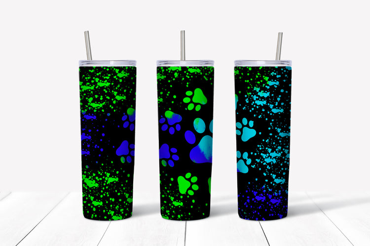 pawprint sublimation tumbler