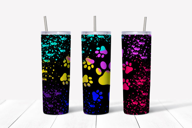 pawprint sublimation tumbler